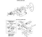 GE DDG9280GEL blower/drive and burner diagram