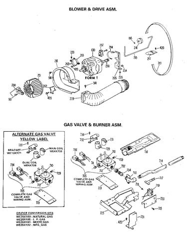 Blower/drive and burner