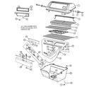 Kenmore 2581079190 grill and burner section diagram