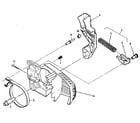 McCulloch MINI MAC 160S brake housing assembly diagram