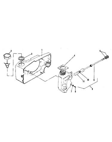 Fan housing/fuel tank assembly