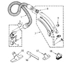 Kenmore 1162941480 hose and attachment diagram