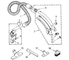Kenmore 1162941580 hose and attachment diagram