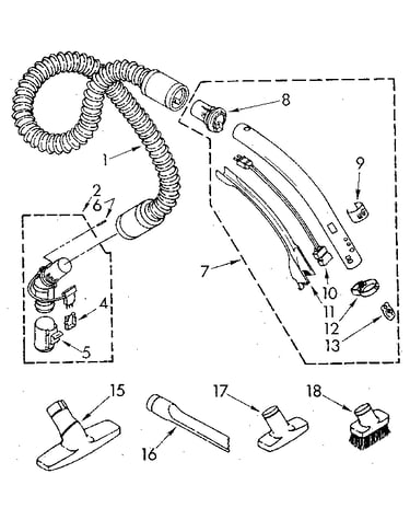 Hose and attachment