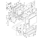 Kenmore 6651779582 door and toe panel diagram