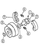 Centrifugal clutch 3/4" & 1" bore
