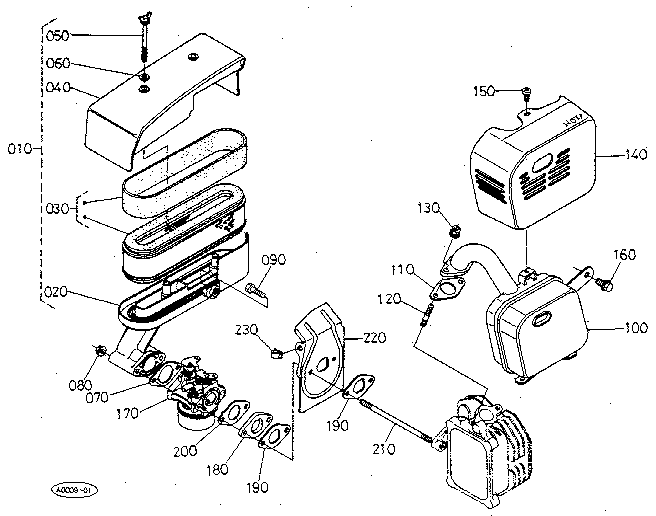 Kubota w5021 2024 carburetor