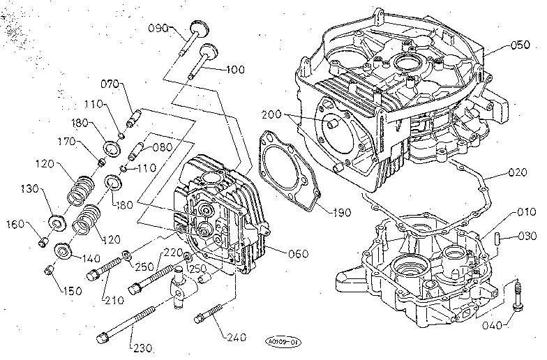 CRANKCASE - CYLINDER HEAD