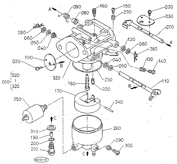 CARBURETOR (SECTION PARTS)