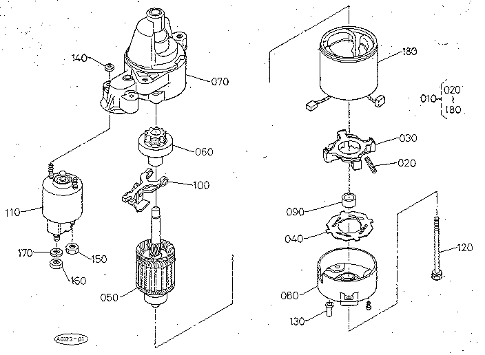 STARTER (SECTION PARTS)