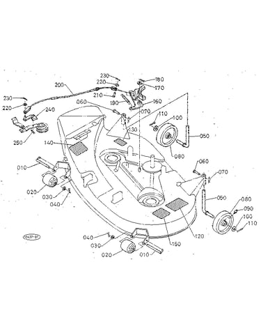 Mower brake - label