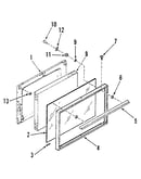 Oven door section