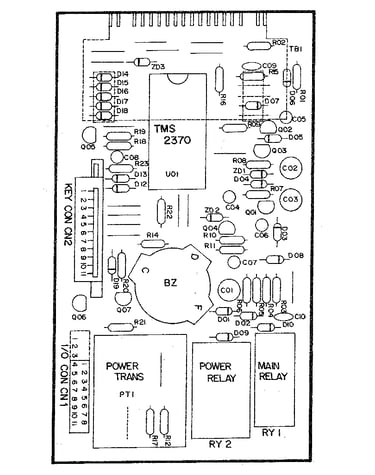 Power and control circuit board (part no. 2q10236b)
