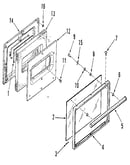 Oven door section