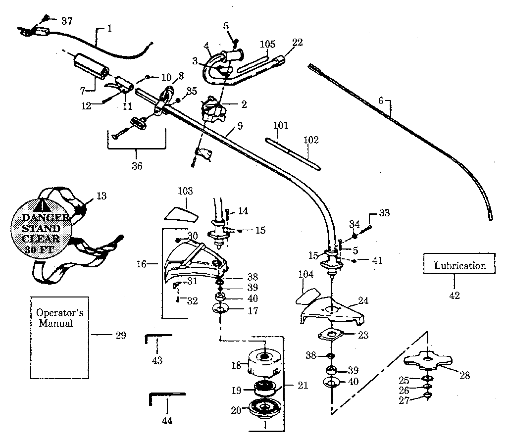 Drive shaft and cutting head