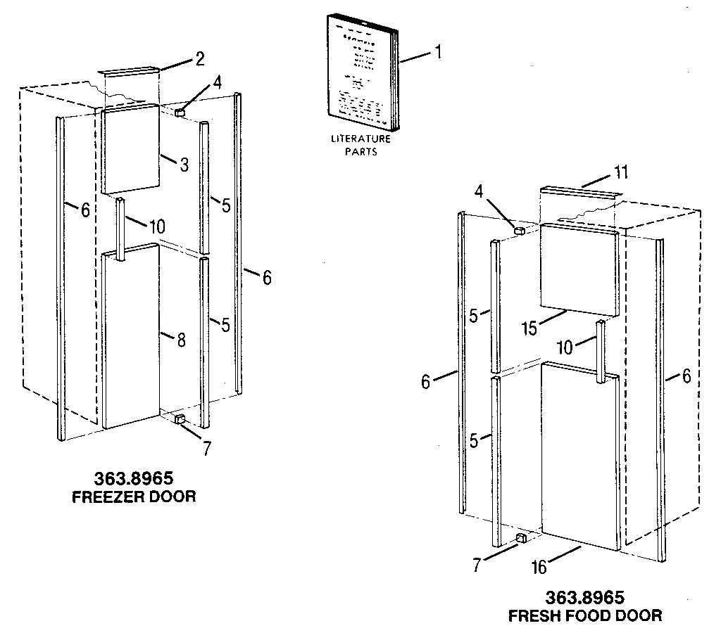 Accessory kit parts
