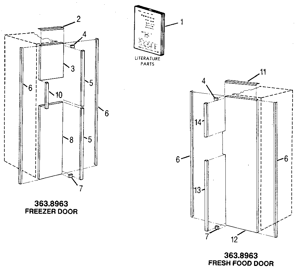 Accessory kit parts