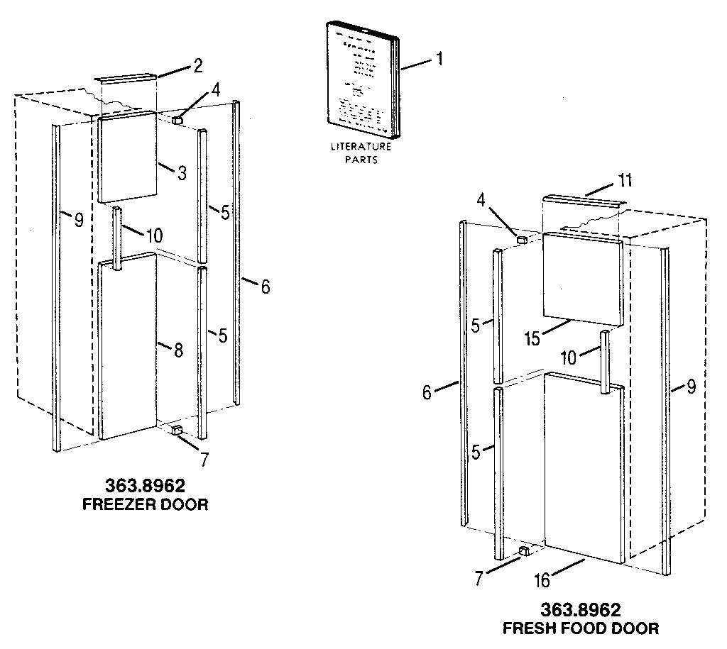 Accessory kit parts