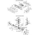 GE GSD2400G05 escutcheon and motor-pump assembly diagram