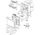 GE GSD540G-01 tub and door assembly diagram