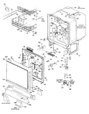 Tub and door assembly