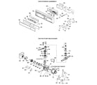GE GSD2200G04 escutcheon and motor-pump assembly diagram