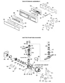 Escutcheon and motor-pump assembly