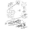 Briggs & Stratton 422707 (1511-01 - 1511-01) alternator and starter motor group diagram
