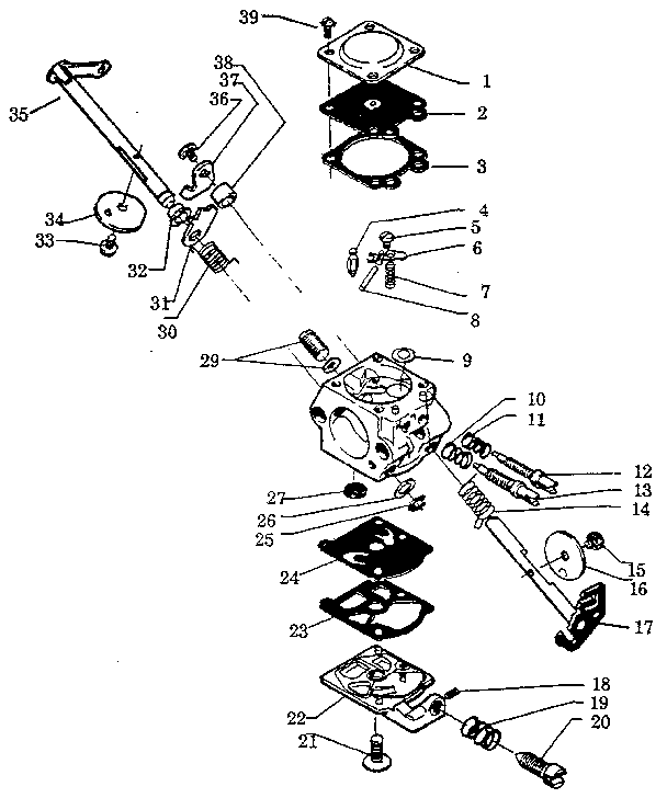 CARBURETOR ASS'Y. #503-281501