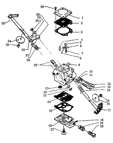Carburetor ass'y. #503-281501