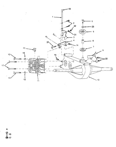 Transaxle and pump assembly