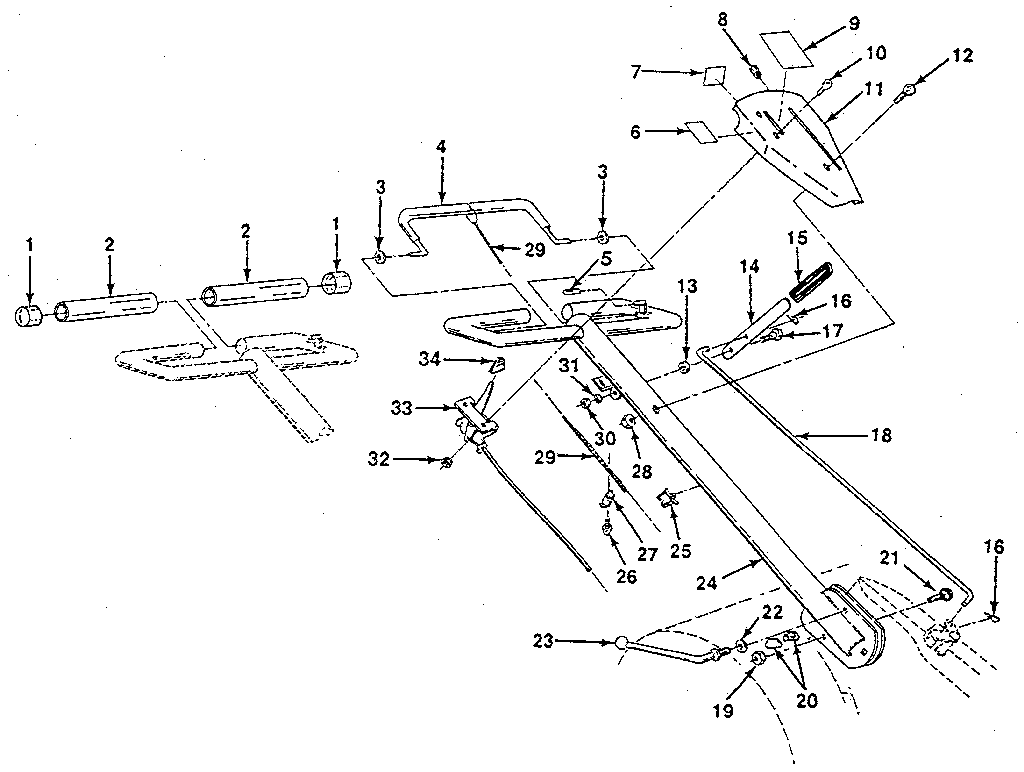 DETAIL "A" - HANDLE ASSEMBLY