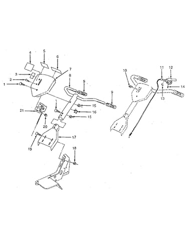 Detail "a" - handle assembly