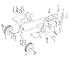 Craftsman 917298231 detail "c" - wheel and depth stake assembly diagram