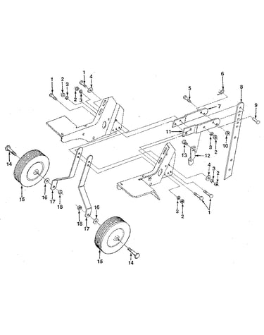 Detail "c" - wheel and depth stake assembly