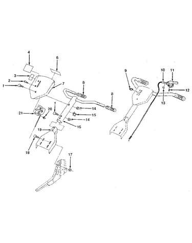 Detail "a" - handle assembly