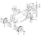 Craftsman 917298241 detail "c" - wheel and depth stake assembly diagram