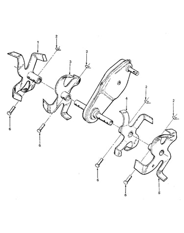 Detail "d" - tine assembly