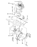 Detail "e" - transmission and tine shield assembly