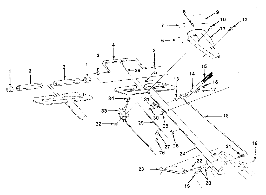 Detail "a" - handle assembly