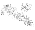 Craftsman 917299641 detail "b" - mainframe, left side diagram