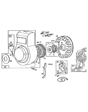 Detail "a" - engine, right side
