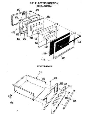 Door and drawer