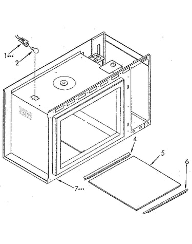 Microwave cabinet and hinge