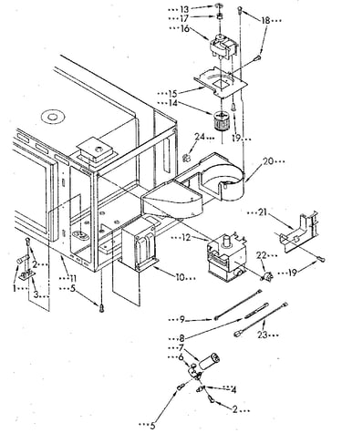 Microwave magnetron and air flow