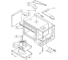 Kenmore 6654438910 microwave cabinet and stirrer diagram