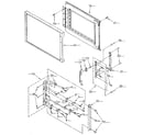 Kenmore 6654438910 microwave door and latch diagram