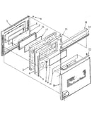 Lower electric oven door