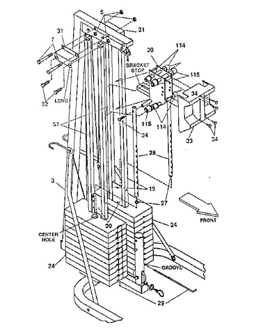 Weight tube plug assembly