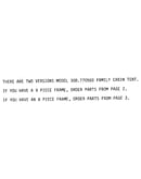 Model notes